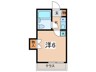 フラットサンⅡの物件間取画像